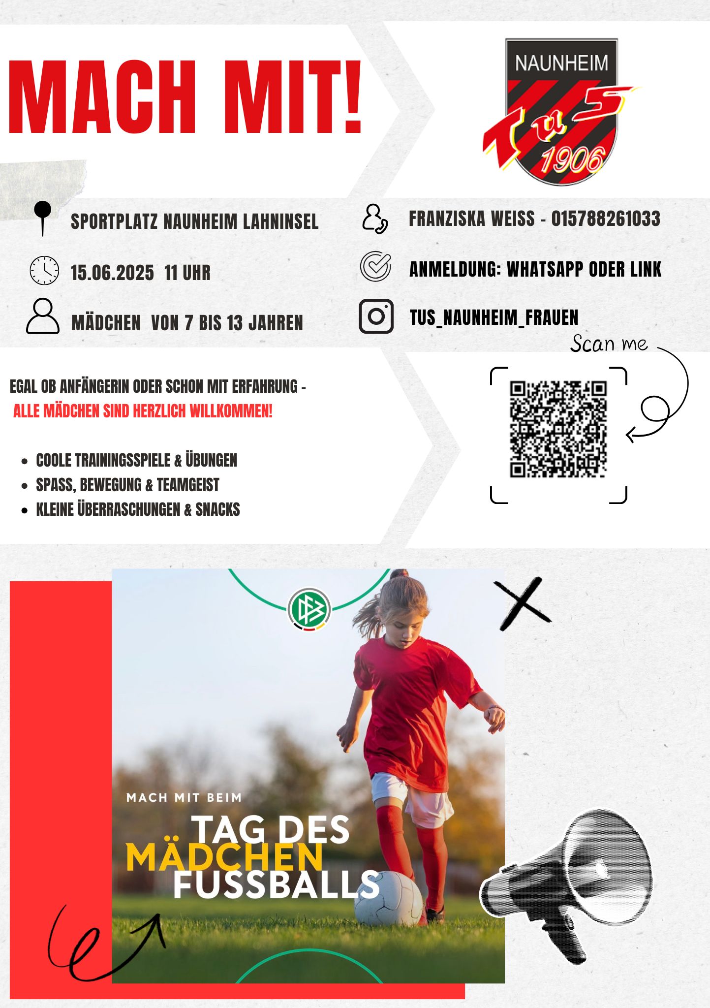 ⚽ Probetraining für fußballbegeisterte Mädchen – Jetzt mitmachen! ⚽