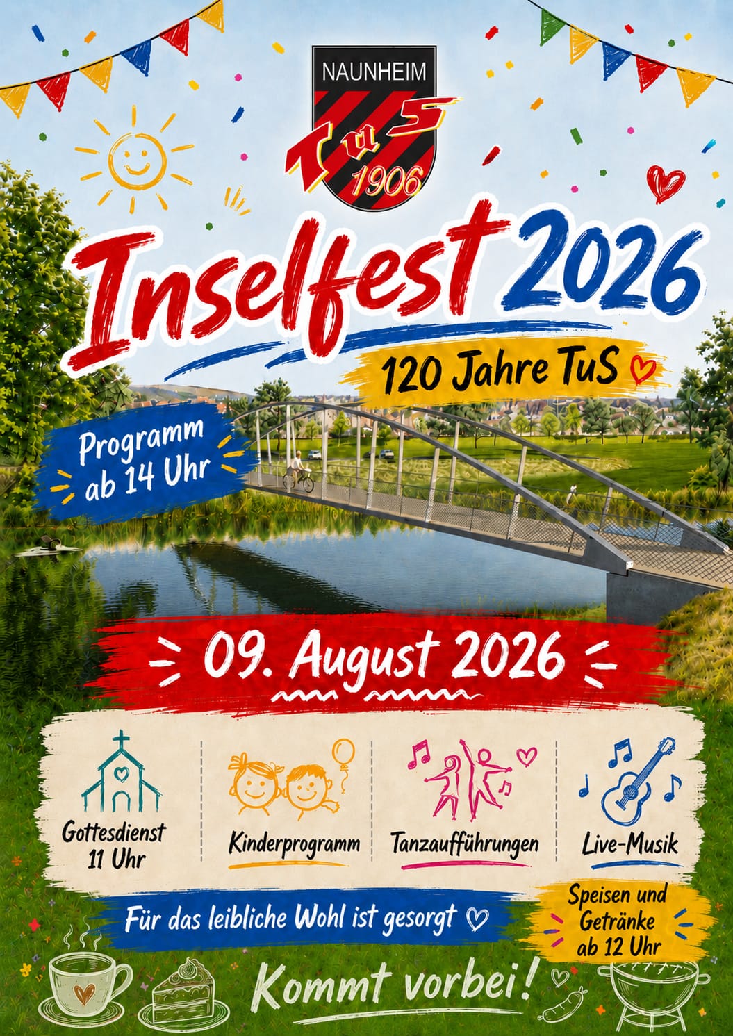 Einladung zum Inselfest am 9. August 2026